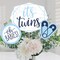 Big Dot of Happiness It's Twin Boys - Blue Twins Baby Shower Centerpiece Sticks - Table Toppers - Set of 15